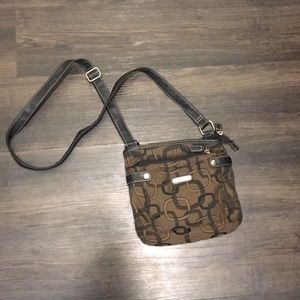 Rosetti Geometric Crossbody Bag in Brown